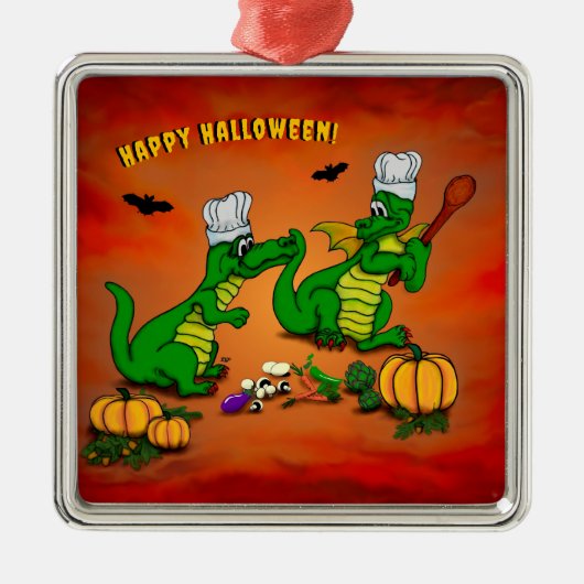Dragons - Happy Halloween! Vandaag ga ik koken Metalen Ornament (Voorkant)