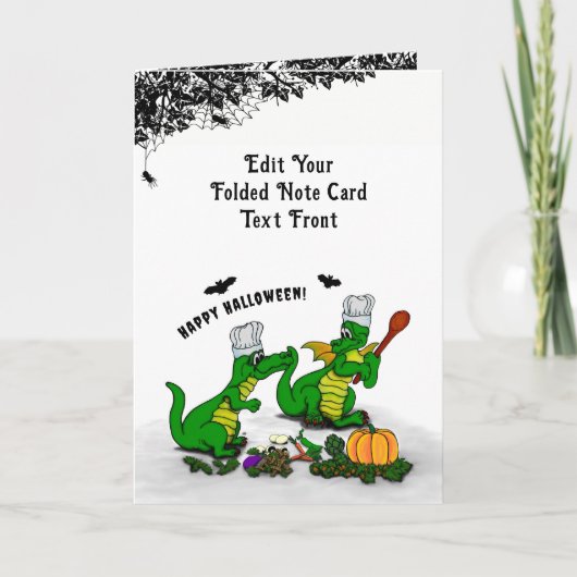 Dragons - Happy Halloween! Vandaag ga ik koken Notitiekaartje (Voorkant)
