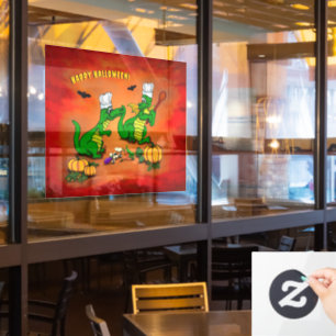 Dragons - Happy Halloween! Vandaag ga ik koken Raamsticker