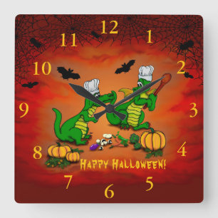 Dragons - Happy Halloween! Vandaag ga ik koken Vierkante Klok