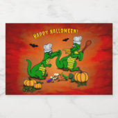 Dragons - Happy Halloween! Vandaag ga ik koken Voedselcontainer Etiket (Enkel label)