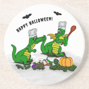 Dragons - Happy Halloween! Vandaag ga ik koken Zandsteen Onderzetter