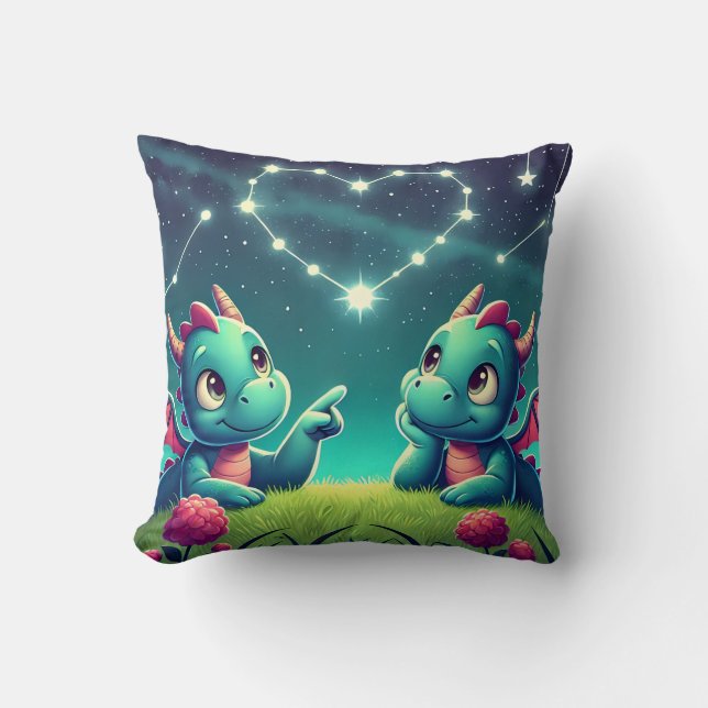 Dragon's Heart Stargazing Kussen (Voorkant)