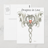 Dragons in Liefde - briefkaart (Voorkant / Achterkant)