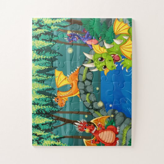 Dragons Jigzaag Puzzle Legpuzzel (Verticaal)