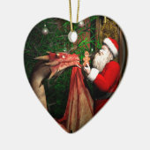 Dragons kerst keramisch ornament (Links)