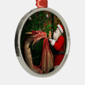 Dragons kerst metalen ornament (Rechts)