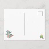 Dragons Knights Sprookjesachtig Middeleeuws Kastee Feestdagenkaart (Achterkant)