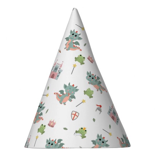 Dragons Knights Sprookjesachtig Middeleeuws Kastee Feesthoedjes (Rechts)