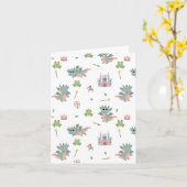 Dragons Knights Sprookjesachtig Middeleeuws Kastee Kaart (Gele Bloem)