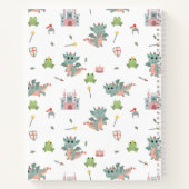 Dragons Knights Sprookjesachtig Middeleeuws Kastee Notitieboek (Achterkant)