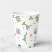 Dragons Knights Sprookjesachtig Middeleeuws Kastee Papieren Bekers (Rechts)