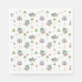 Dragons Knights Sprookjesachtig Middeleeuws Kastee Servet (Voorkant)