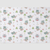 Dragons Knights Sprookjesachtig Middeleeuws Kastee Tissuepapier (Voorkant)