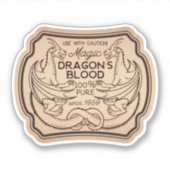 Dragons label op bloedplaats (Voorkant)