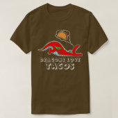 Dragons Love Tacos design Dragon design Taco desig T-shirt (Design voorkant)