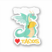 Dragons Love Tacos Sticker (Voorkant)