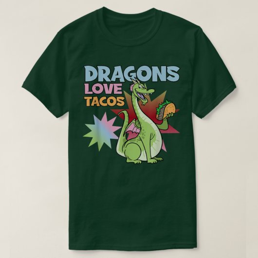Dragons Love Tacos T-shirt (Design voorkant)