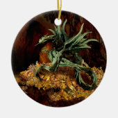 Dragon's luierversiering keramisch ornament (Voorkant)