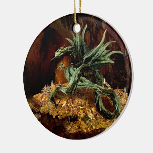 Dragon's luierversiering keramisch ornament (Links)