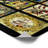 Dragons Maiden Knachten Fantasy sprosproverkunst Poster (Hoek)