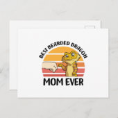 Dragons Mama, met bakken dragons Pet Briefkaart (Voorkant / Achterkant)