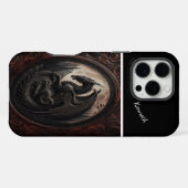 Dragon's Moonlit Vigil iPhone Hoesje (Achterkant horizontaal)