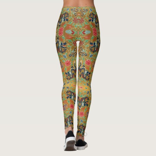 Dragons onder de Leggings van de Bloemen - (Achterkant)