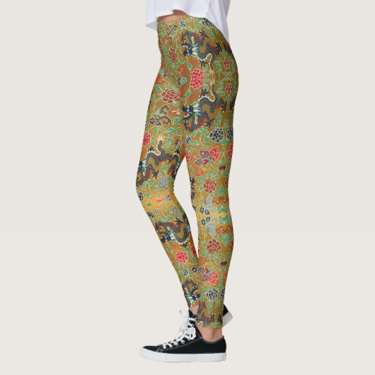 Dragons onder de Leggings van de Bloemen - (Links)