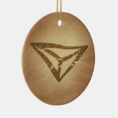 Dragon's Oogbescherming Germaans Keramisch Ornament (Rechts)