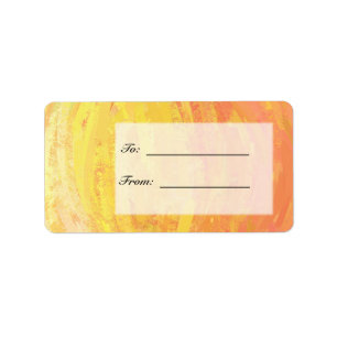 Dragons Oogmonogram Oranje en zwart Etiket