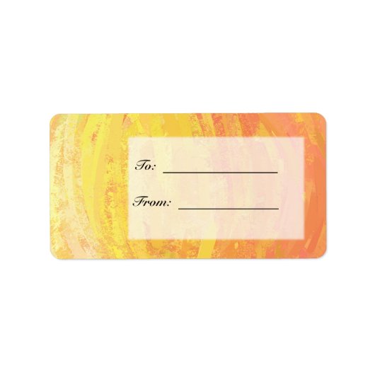 Dragons Oogmonogram Oranje en zwart Etiket (Voorkant)