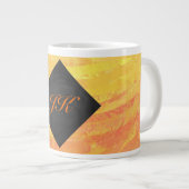 Dragons Oogmonogram Oranje en zwart Grote Koffiekop (Voorkant rechts)