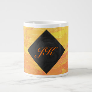 Dragons Oogmonogram Oranje en zwart Grote Koffiekop
