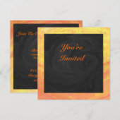 Dragons Oogmonogram Oranje en zwart Kaart (Voorkant / Achterkant)