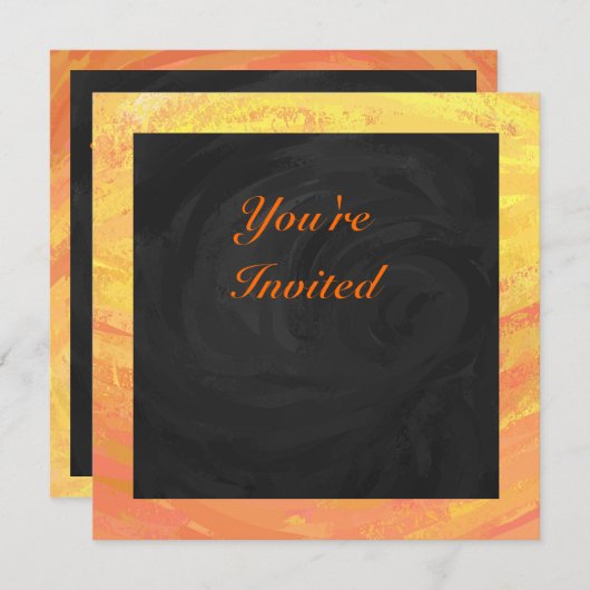 Dragons Oogmonogram Oranje en zwart Kaart (Voorkant / Achterkant)