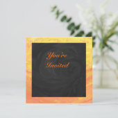 Dragons Oogmonogram Oranje en zwart Kaart (Staand voorkant)