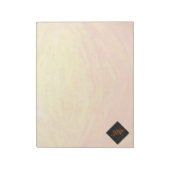 Dragons Oogmonogram Oranje en zwart Notitieblok (Linkerzijde)