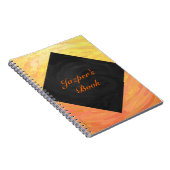 Dragons Oogmonogram Oranje en zwart Notitieboek (Rechterzijde)