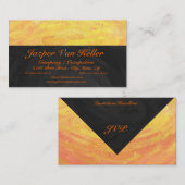 Dragons Oogmonogram Oranje en zwart Visitekaartje (Voorkant / Achterkant)