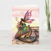 Dragon's Orbs Fairy Art van Molly Harrison Kaart (Voorkant)