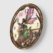 Dragon's orbs Fairy en Dragon Wall Clock Grote Klok (Hoek)