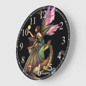 Dragon's orbs Gothic Fairy Dragon Wall klok (Hoek)