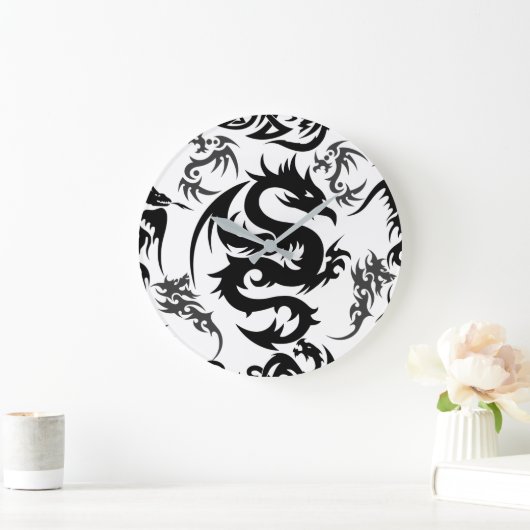 Dragons outline pattern 05.b.DOLP01 Grote Klok (Huis)