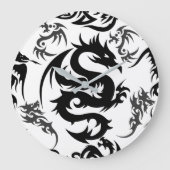 Dragons outline pattern 05.b.DOLP01 Grote Klok (Voorkant)