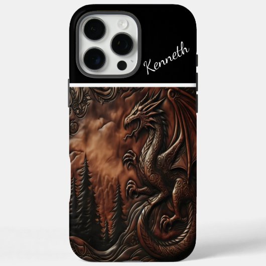 Dragon's Peak Leatherwork Case-Mate iPhone Case (Achterkant)