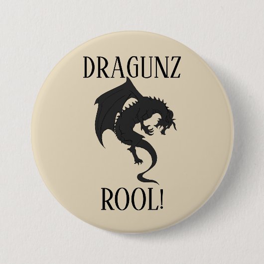 Dragons Rule! Ronde Button 7,6 Cm (Voorkant)