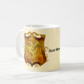 Dragons Shield  Familiewapen Achternaam  mok (Voorkant links)