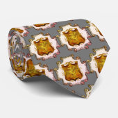 Dragons Shield Family Crest Achternaam Stropdas (Opgerold)