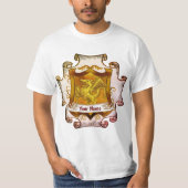 Dragons Shield Family Crest Achternaam T-shirt (Voorkant)